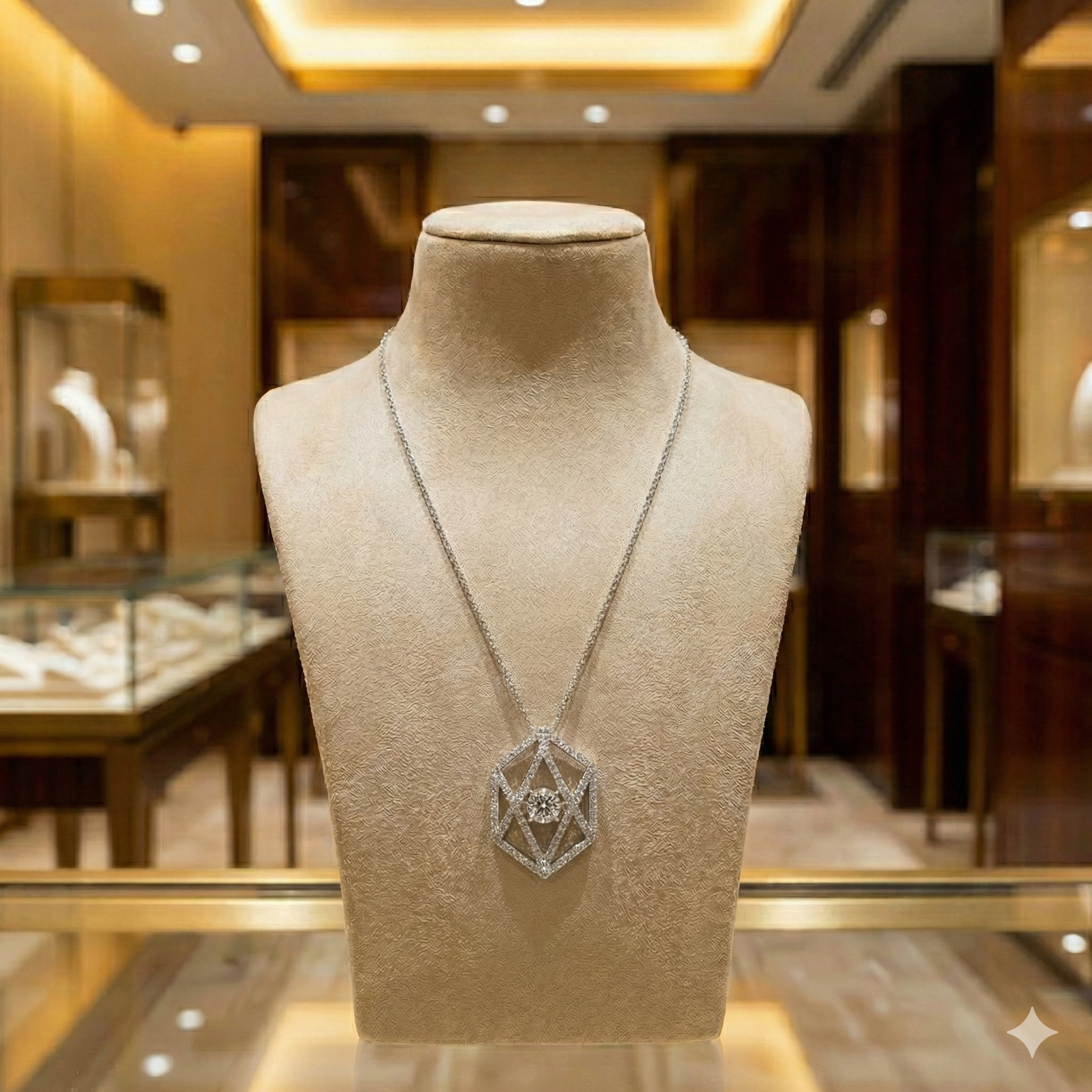 Sapphire and Pearl Necklace